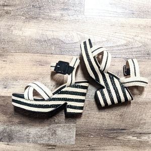 JustFab wedge sandals